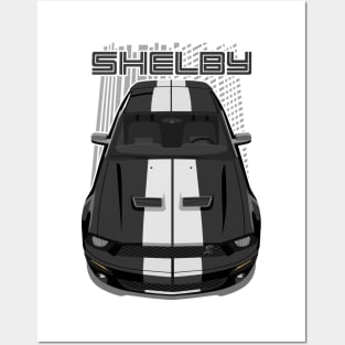 Mustang Shelby GT500 2007-2009-black Posters and Art